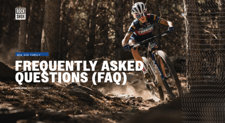 FAQ da RockShox SID – Perguntas frequentes