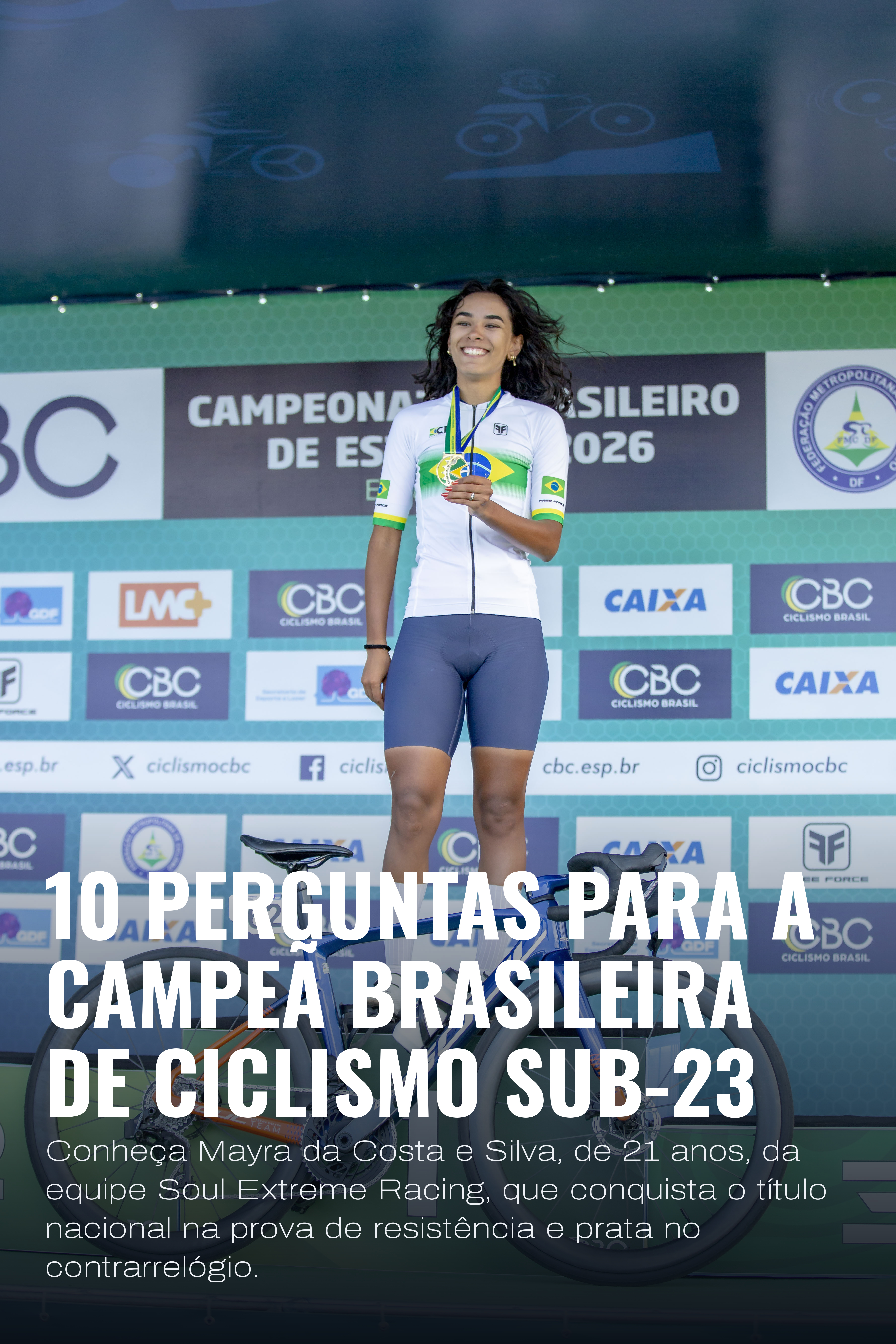 10 perguntas para Mayra da Costa e Silva, a nova campeã brasileira de ciclismo Sub-23